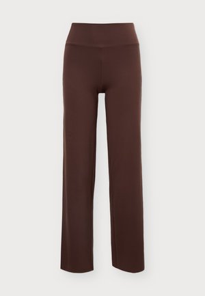 Even&Odd active by Zalando, ESSENTIAL STUDIO FULL LENGTH WIDE LEG LEGGINGS - Pantalon de survêtement - dark brown