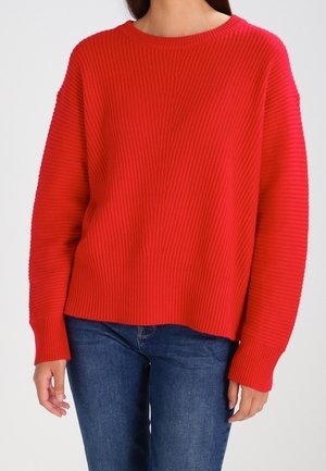 Strickpullover - red