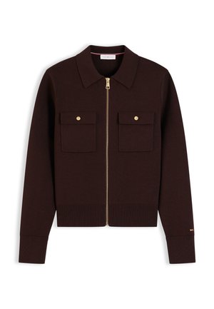 Tommy Hilfiger, CO FULL NEEDLE  - Strickjacke - chocolate