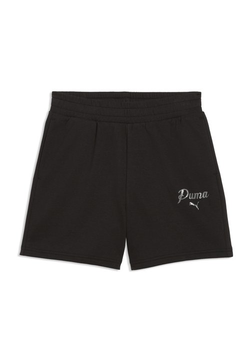 PUMA ESSENTIALS SCRIPT HIGH-WAIST - Shorts - black — photo 4