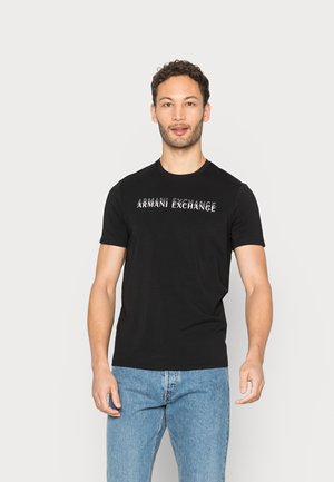 T-shirt con stampa - black