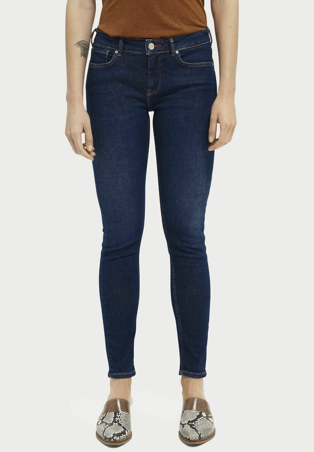 Maison Scotch LA BOHEMIENNE - Jeans Skinny Fit - blauw chapter/donkerblauw  - Zalando.nl