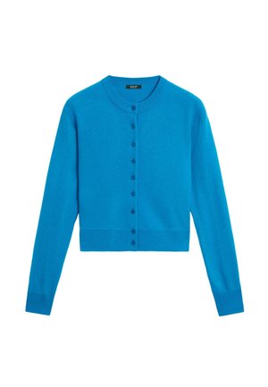 Massimo Dutti, BUTTON DETAIL KNIT CARDIGAN - Cardigan - turquoise