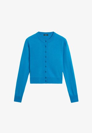 Massimo Dutti, BUTTON DETAIL KNIT CARDIGAN - Cardigan - turquoise