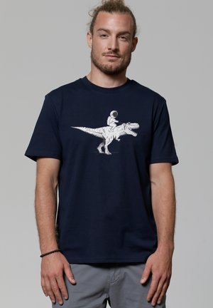 watapparel ASTRONAUT - Print T-shirt - french navy