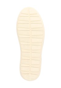 Gummisohle in Off-White, mit einer strukturierten, gemusterten Oberfläche, die Rillen und Vertiefungen für besseren Halt aufweist. Mit der Größe 37 gekennzeichnet.