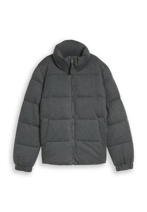 TOM TAILOR DENIM, TOM TAILOR DENIM JACKEN COSY PUFFER-JACKE MIT STEHKRAGEN - Winterjacke - dark coal grey melange