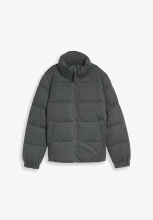 TOM TAILOR DENIM, TOM TAILOR DENIM JACKEN COSY PUFFER-JACKE MIT STEHKRAGEN - Winterjacke - dark coal grey melange