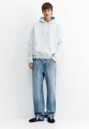 PULL&BEAR, BASIC - HOODIE - Hættetrøje - light blue