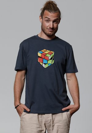 Print T-shirt - india ink grey