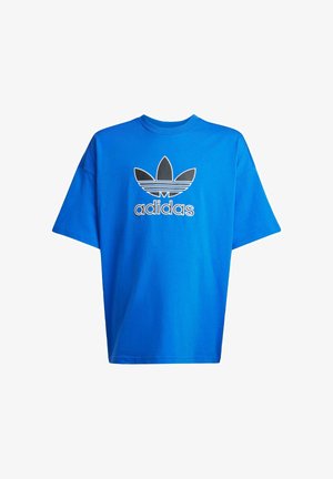 adidas Originals, OVERSIZE TREFOIL TEE - T-shirt imprimé - blue