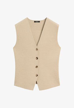Massimo Dutti, Waistcoat - beige