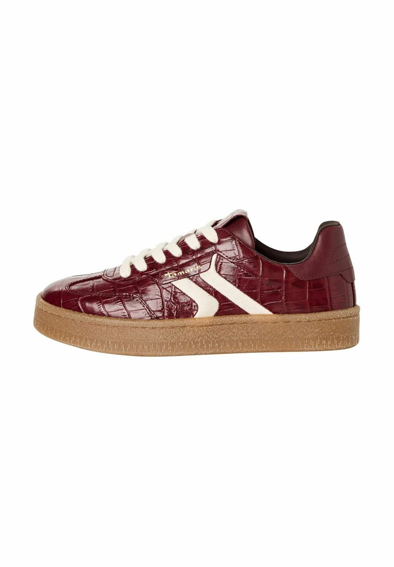 Tamaris Baskets basses - bordeaux croco