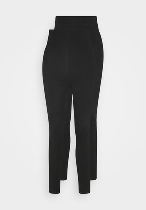 2 pack HIGH WAIST legging - Leggings - black