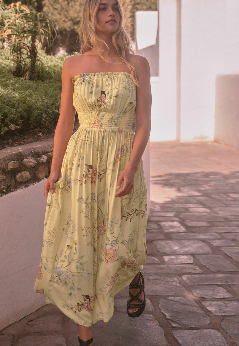 Next Tall Regular Fit - Päevakleit - yellow floral