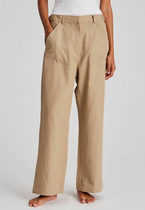 TINNE - Stoffhose - chinchilla