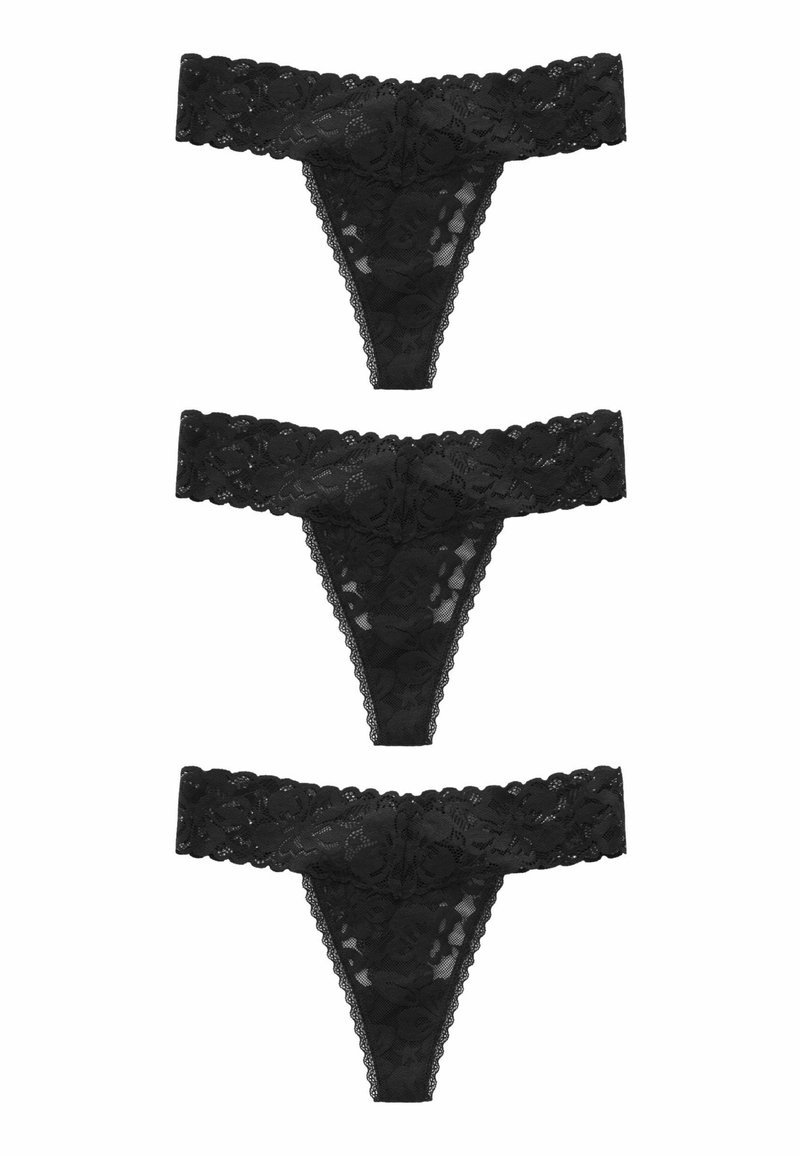 Next 3 PACK - String - black/noir - ZALANDO.FR