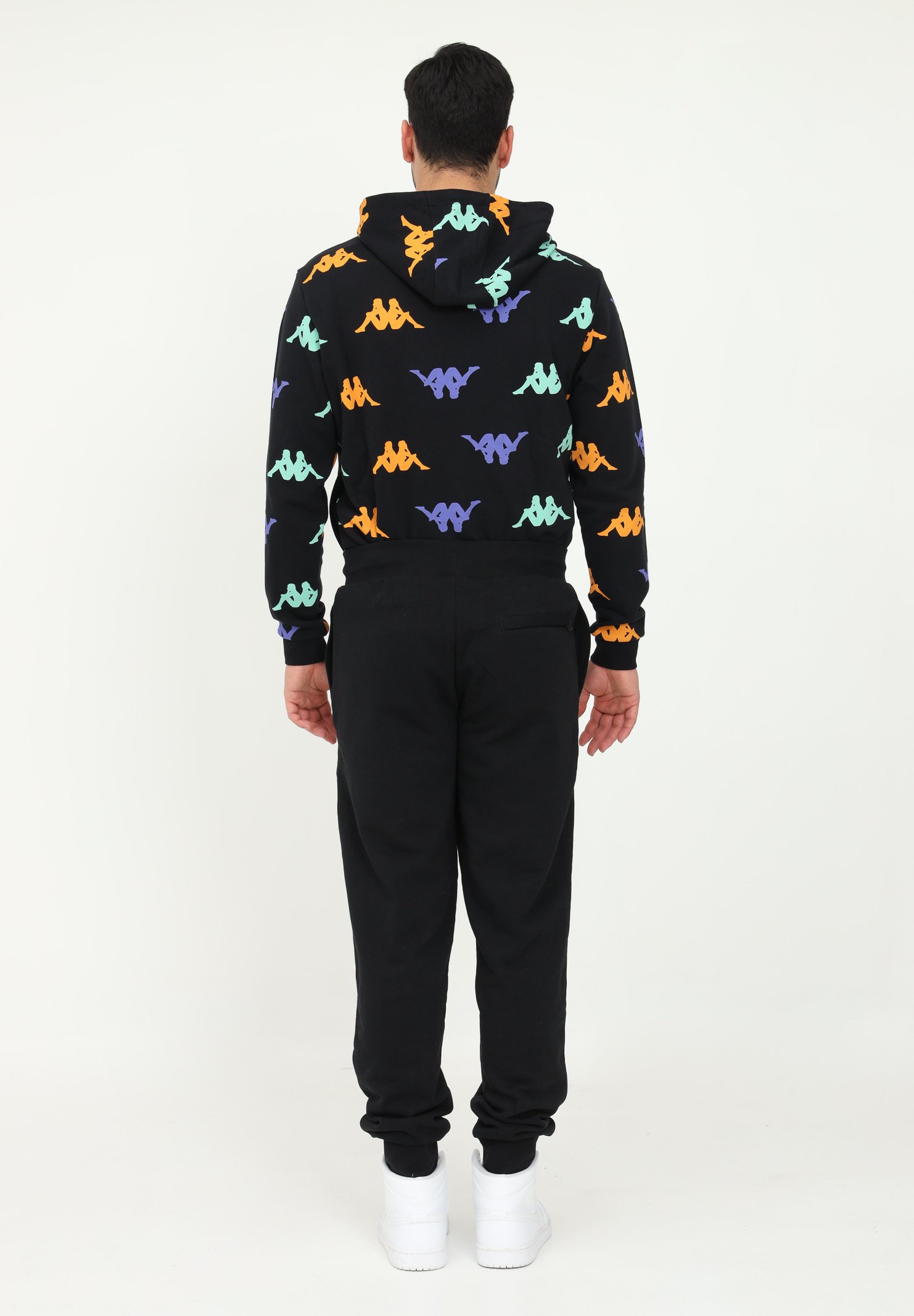Kappa Pantaloni sportivi - black/green nettun/nero - Zalando.it