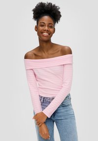 QS OFF-SHOULDER  - Langarmshirt - zartrosa