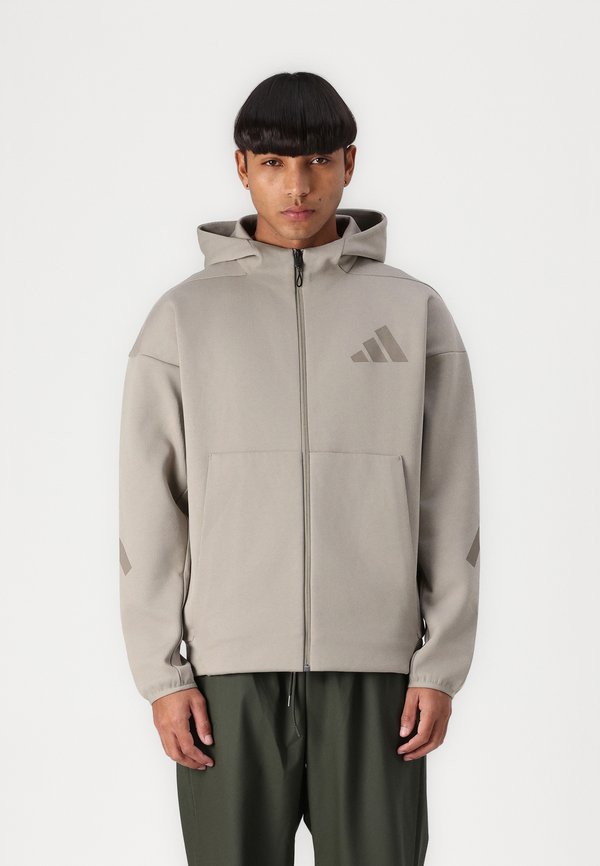 Zip-up sweatshirt - putty beige