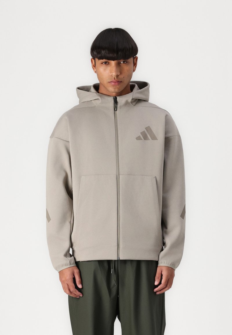 adidas Sportswear - Jaka ar rāvējslēdzēju - putty beige, Palielināt