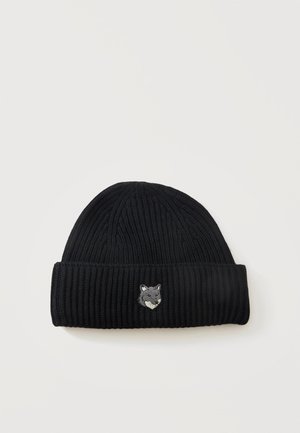 Maison Kitsuné, FOX HEAD UNISEX - Bonnet - black