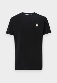 CREW NECK - Nyomott mintás póló - black