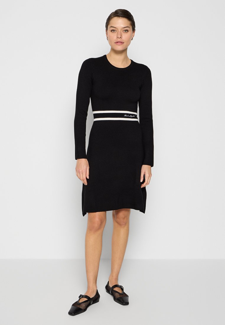 Karl Lagerfeld Gebreide jurk zwart