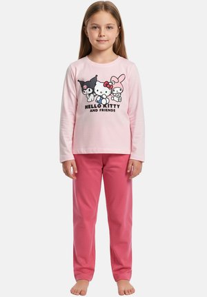 Hello Kitty, HELLO KITTY SCHLAFANZUG FRIENDS PYJAMA SET LANGARM OBERTEIL MIT HOSE - Pyjama set - rosa pink