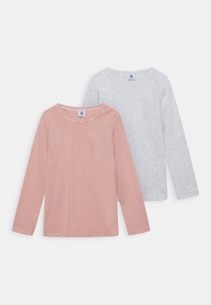 2PACK - Long sleeved top - white