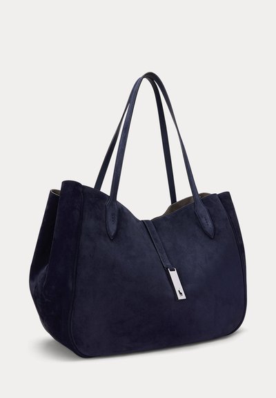 Polo Ralph Lauren POLO ID SUEDE LARGE TOTE - Shopping bags - night