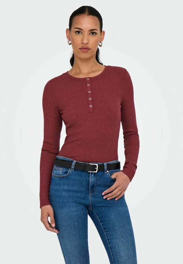 ONLLINEA - Strickpullover - cabernet