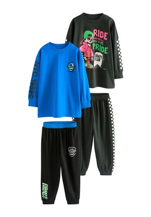 2 PACK SET - Nachtwäsche Set - blue/black skull