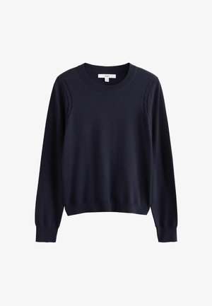 Next, TALL FIT - SOFT TOUCH LONG SLEEVE CREW NECK JUMPER . - Striktrøje - navy blue
