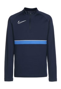 Nike Performance - ACADEMY 21 DRILL UNISEX - Sport T-shirt - obsidian / white / royal blue Miniatuurafbeelding 1