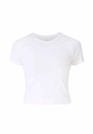 Sweaty Betty, ATHLETE CROP SEAMLESS WORKOUT T-SHIRT - Sport T-shirt - white