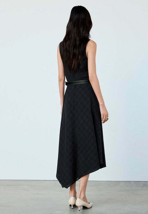 Mango, ADULT - Robe longue - black grey