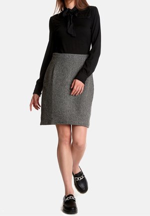 Etui-jurk - mottled grey