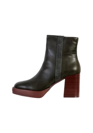 Platform ankle boots - kaki