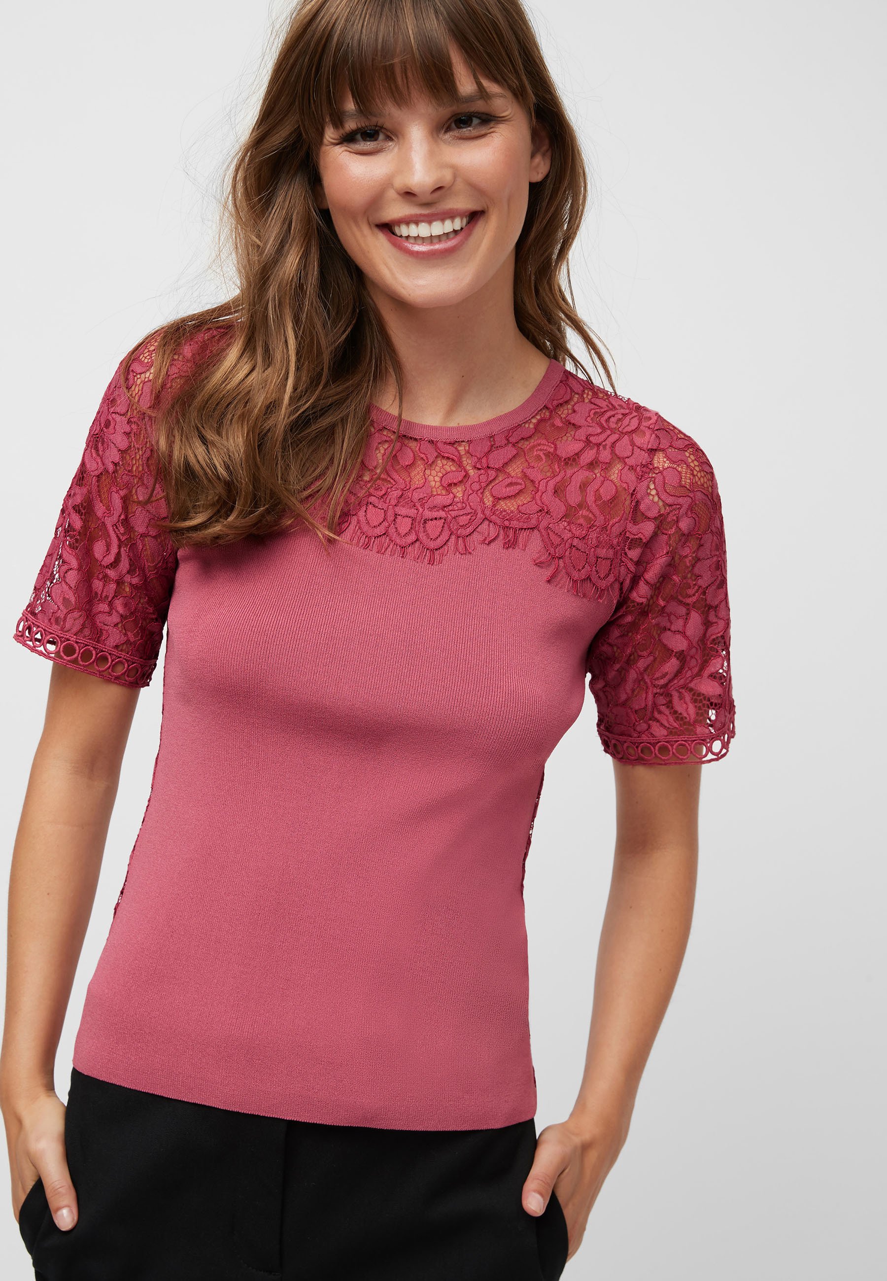 rose lace shirt