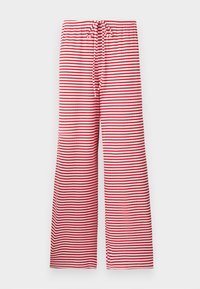 STRIPED SOFT TROUSERS - Bukser - white/red