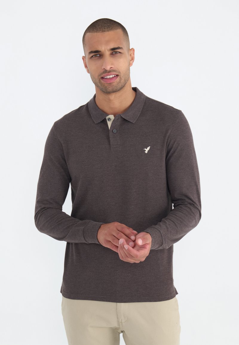 Pier One Polo shirt - mottled light brown