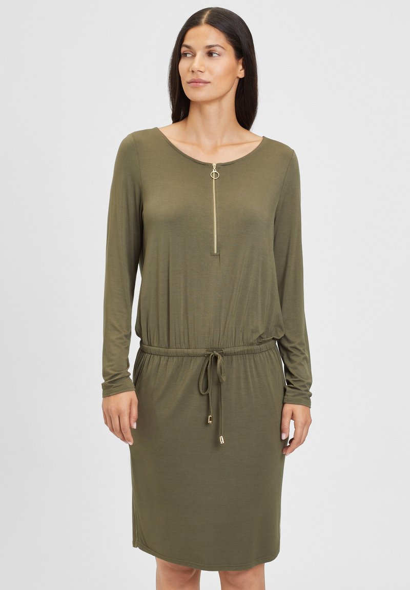 LASCANA Jerseykleid - olivgrün