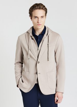 CON CAPPUCCIO - Sakko - beige scuro
