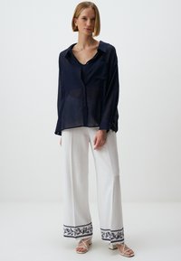 Jimmy Key LONG SLEEVE PLAIN - Hemdbluse - dark blue