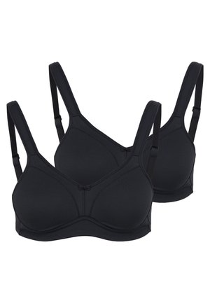 2ER PACK - T-shirt bra - schwarz
