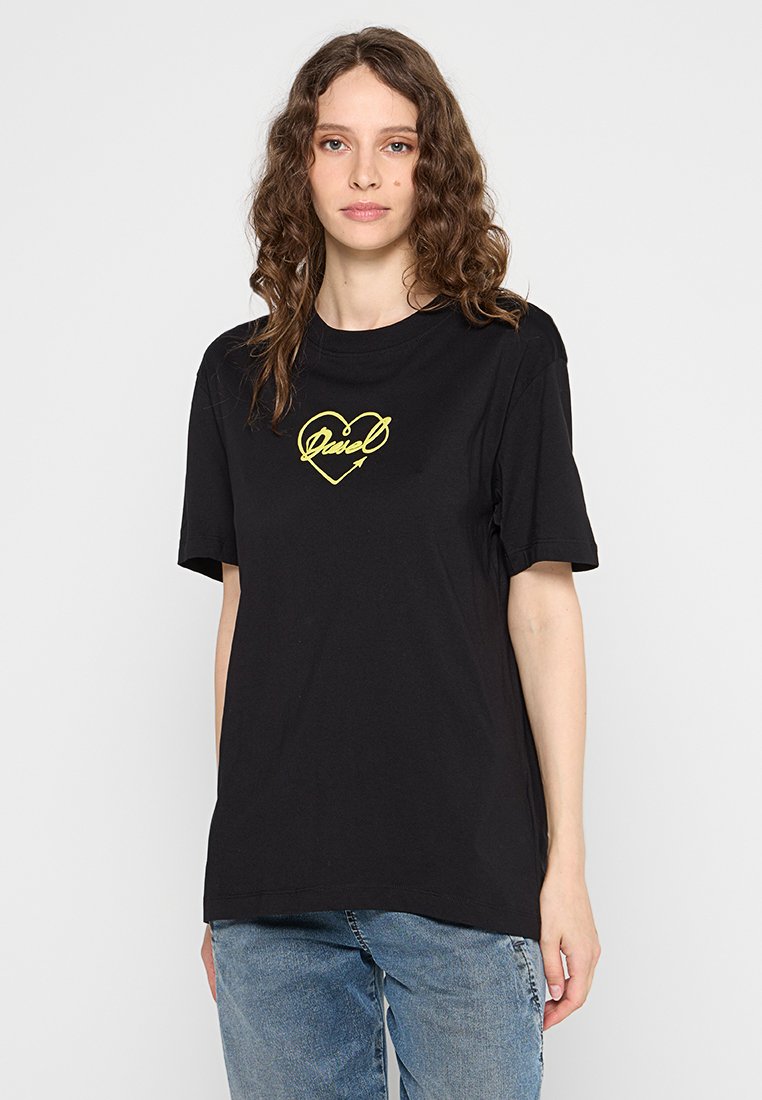 Diesel T-shirt print zwart Diesel T-shirt print zwart