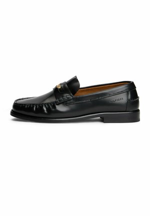 DEBOSSED LOAFERS - Loafers - navy blue