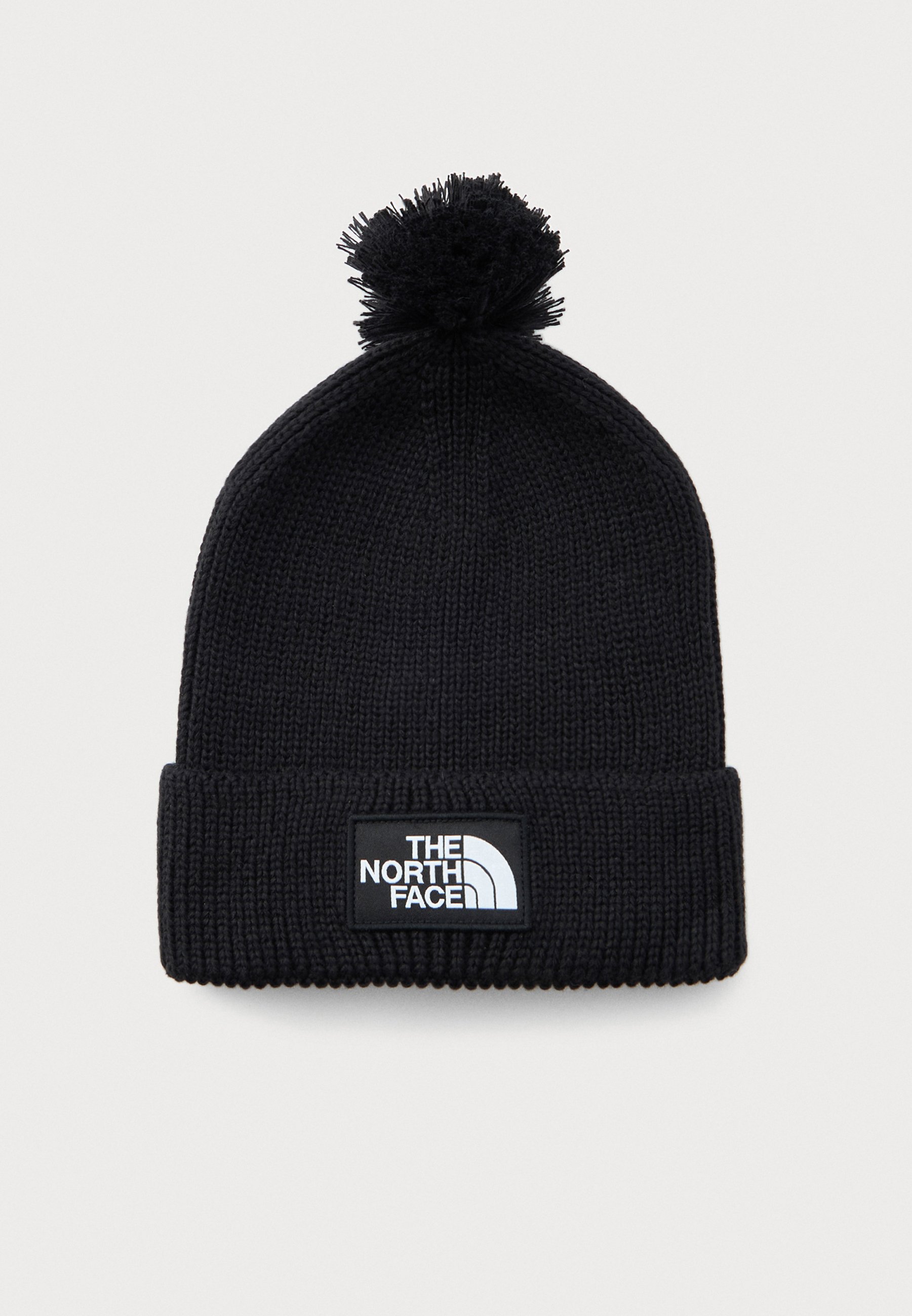 The North Face LOGO BOX POM BEANIE UNISEX - Beanie - black - Zalando.co.uk
