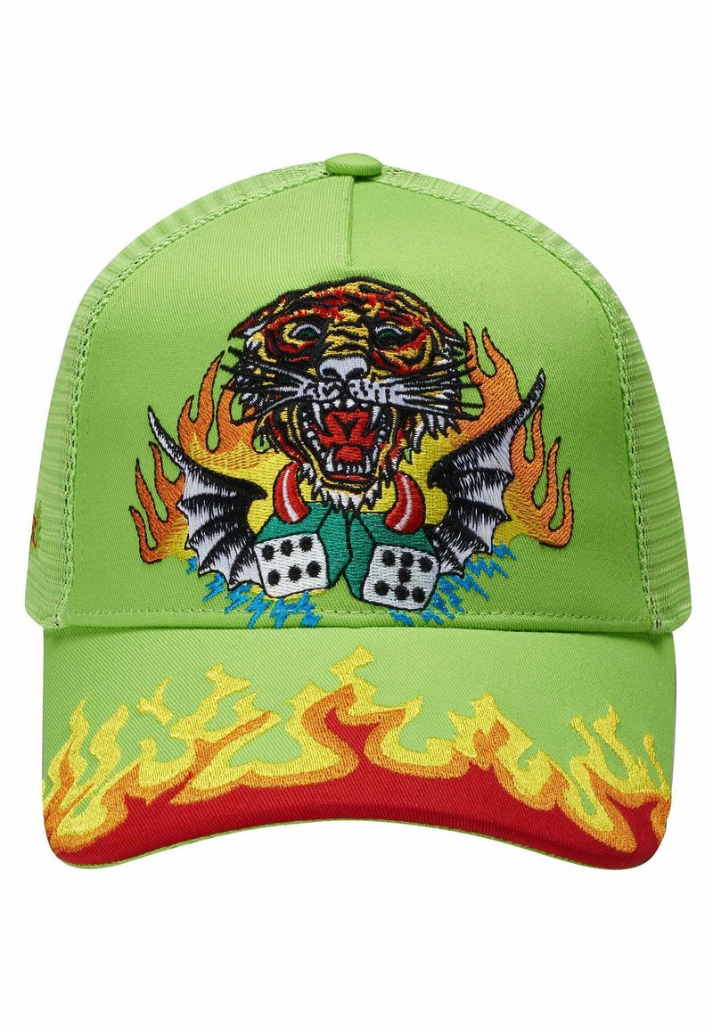 Herren Mützen | Ed Hardy TIGER DICE TWILL FRONT TRUCKER Cap green/grün - EE36297 Herren Mützen | Ed Hardy TIGER DICE TWILL FRONT TRUCKER Cap green/grün - EE36297